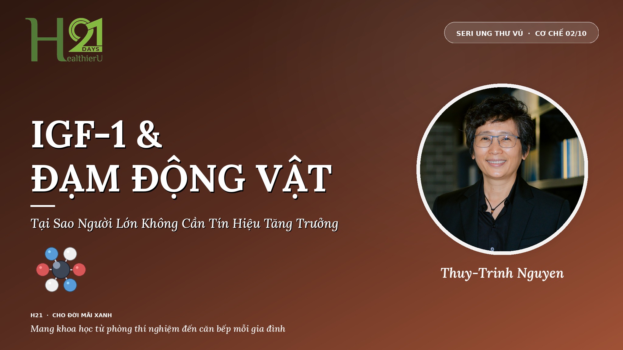 IGF-1 & Đạm Động Vật — Tại Sao Người Lớn Không Cần Tín Hiệu Tăng Trưởng cùng Khoa Học Gia Thuy-Trinh Nguyen